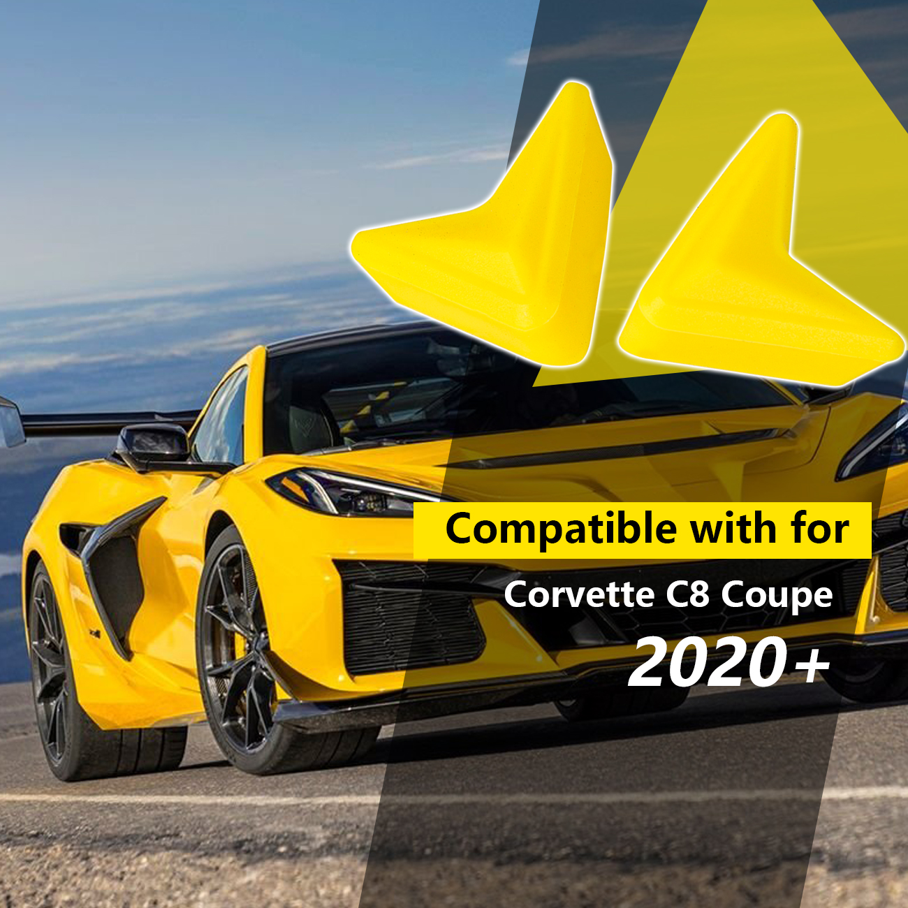 Anti-Collision Vehicle Door Corner Protector for Chevrolet Corvette C8 2020-2024 - Picture 17 of 25