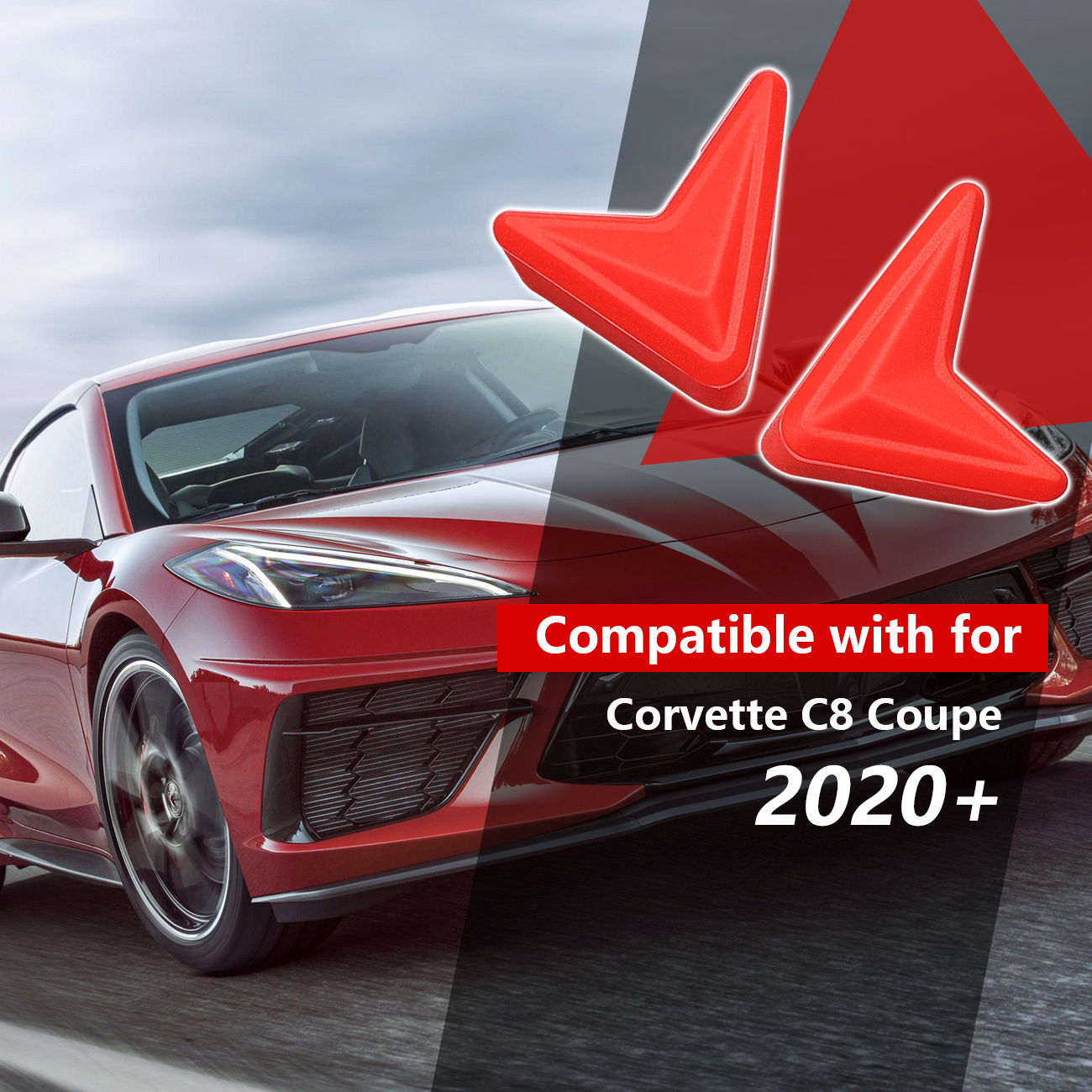 Anti-Collision Vehicle Door Corner Protector for Chevrolet Corvette C8 2020-2024 - Picture 10 of 25