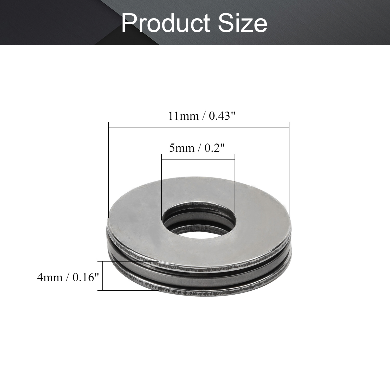 Various Models AXK+2AS Thrust Ball Bearing Needle Roller Bearings Steel Washers