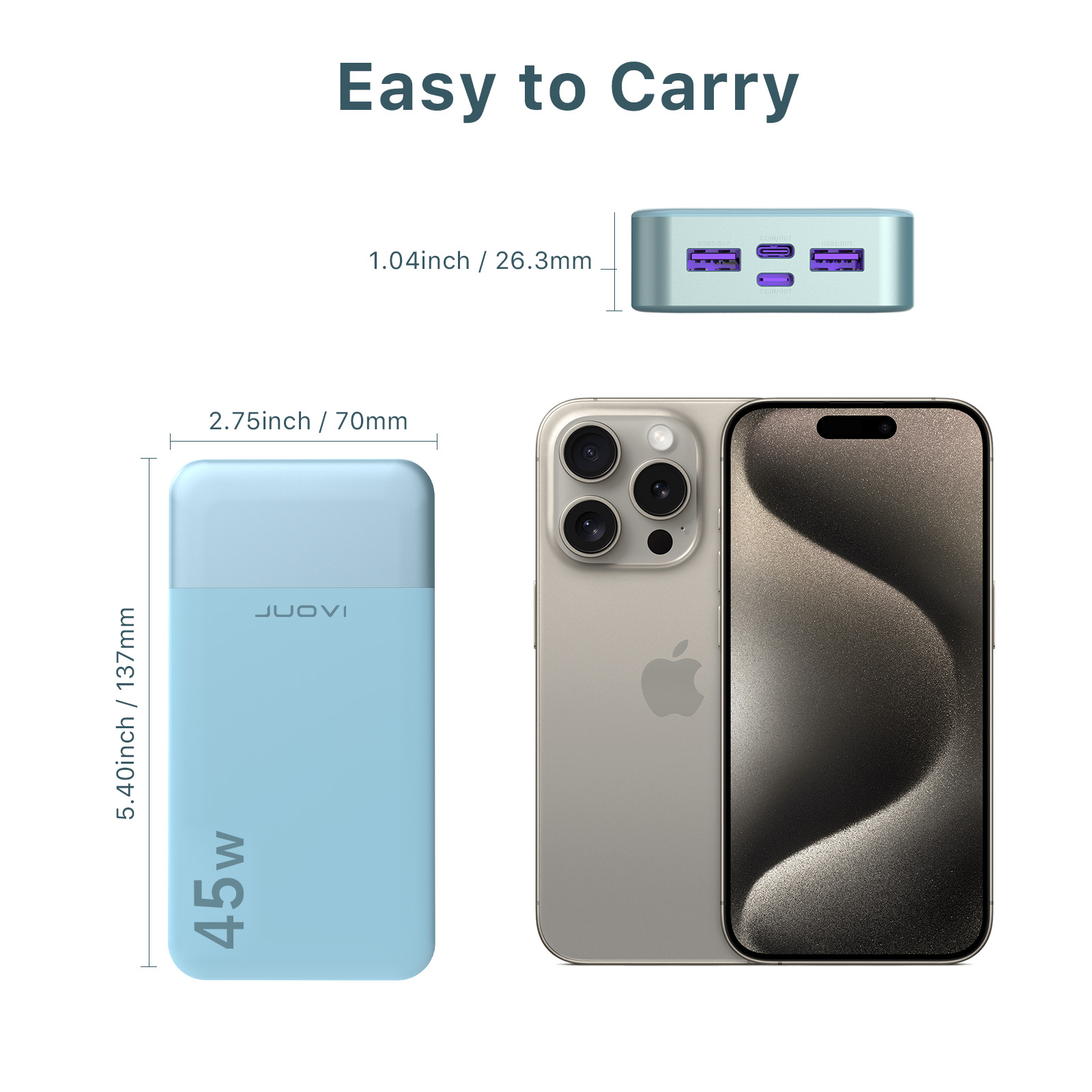 Power Bank Slim Portable Charger External Battery Pack USB For Cell Phone Tablet - Picture 9 of 9