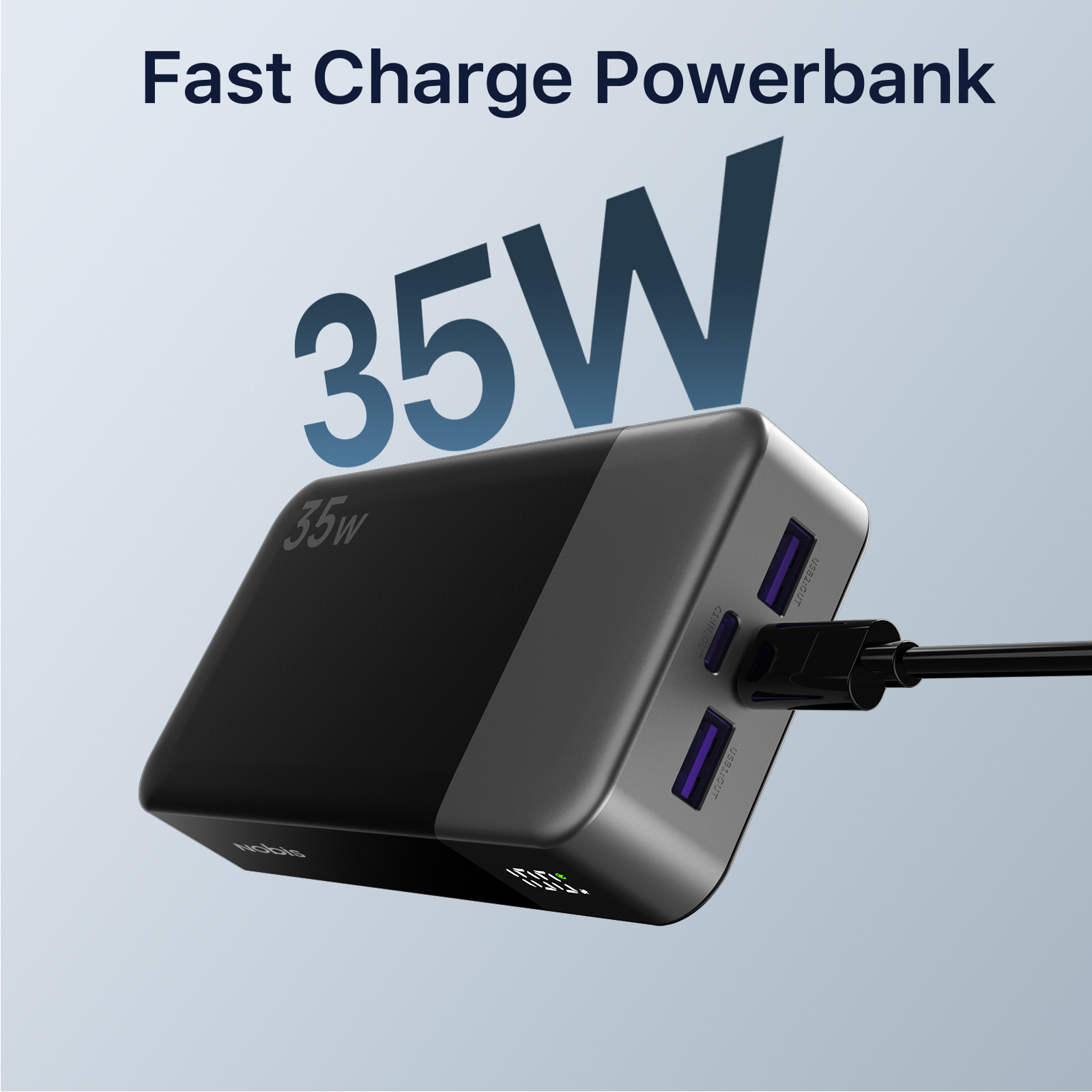 35W 20000 mAh USB C Mobile Power Backup Battery Portable Charger For Cell Phone - Picture 9 of 11