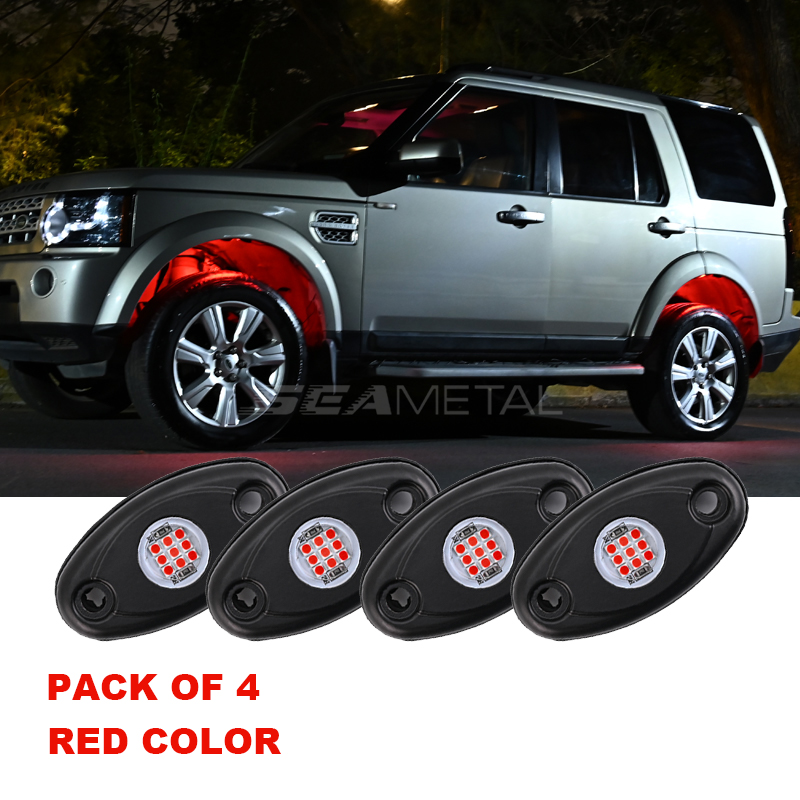 SEAMETAL LED Rock Lights Underbody Light 9W For Jeep Offroad Truck ATV UTV 4X4 - Picture 12 of 14