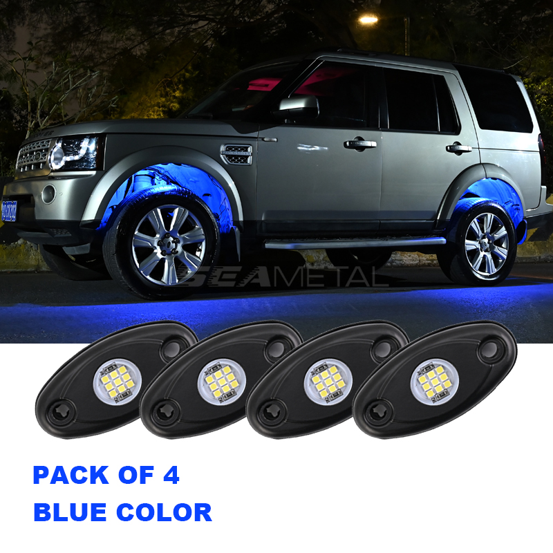SEAMETAL LED Rock Lights Underbody Light 9W For Jeep Offroad Truck ATV UTV 4X4 - Picture 14 of 14