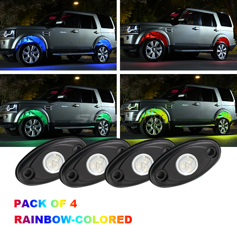 SEAMETAL LED Rock Lights Underbody Light 9W For Jeep Offroad Truck ATV UTV 4X4 - Picture 11 of 14