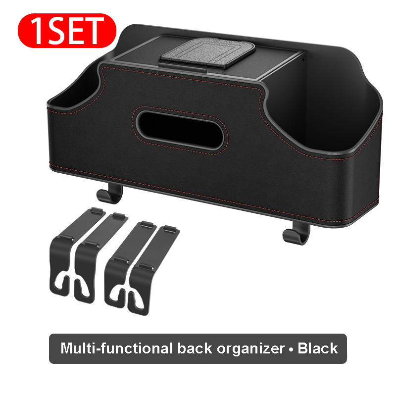 SEAMETAL Car Seat Back Storage Box Multifunctional Organizer Tissue Cup Holder - Picture 13 of 14