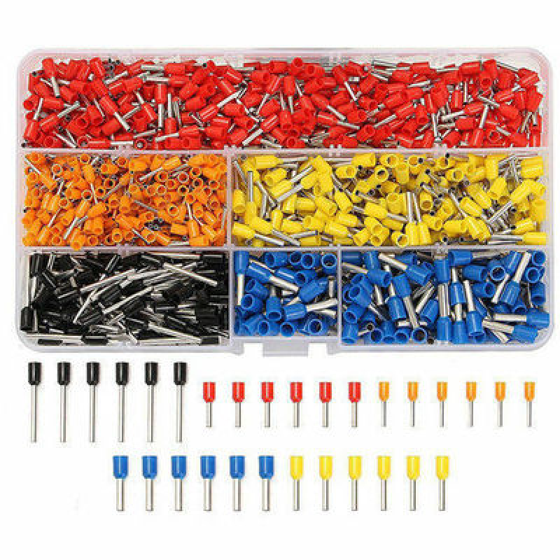 Cable Wire Connector Electrical Tube Terminals Pre-Insulated Crimping Sleeve - Picture 21 of 23
