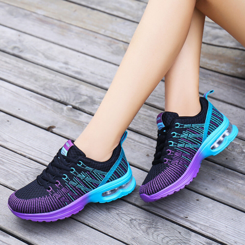 2022 New Anti-slip Air Cushion Running Sneakers, Breathable Slip-on Casual  Shoes - Temu