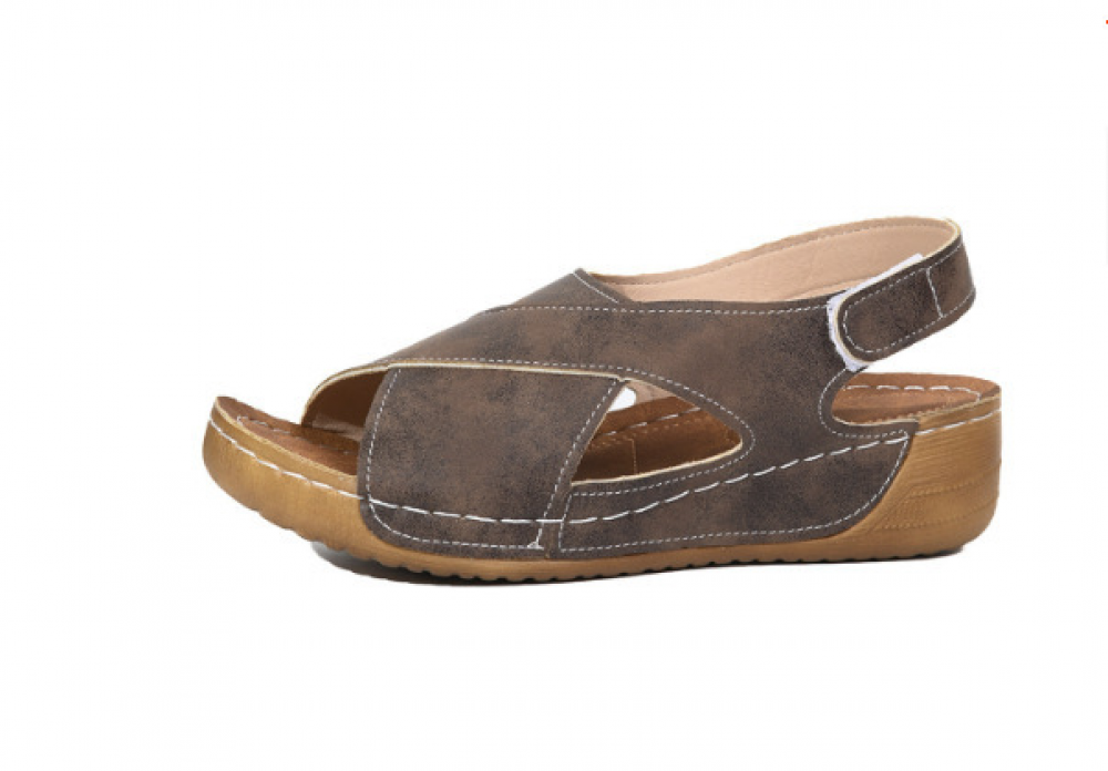 Damen Orthopädische Sandalen Bequeme Hausschuhe Peep Toe Offener Schuhe Sommer - Picture 23 of 24