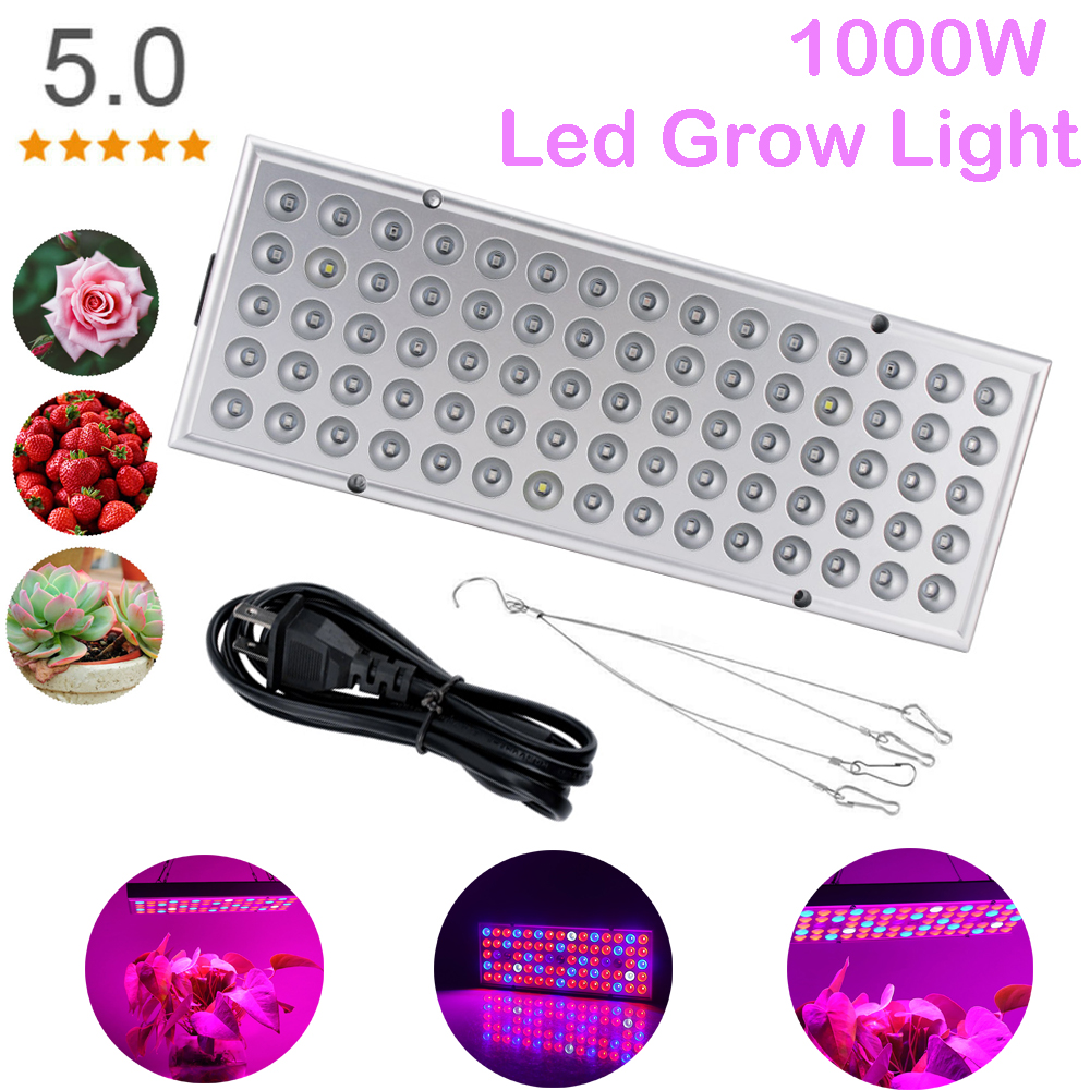 1000W LED Ultra-Thin Plant Grow Light Spectrum f/ Weed ...