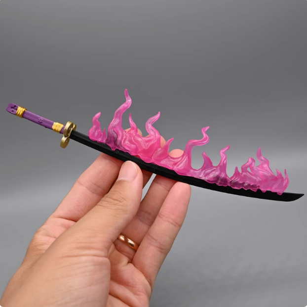 Espada Samurai Escala 1/6 Llama Espada Arma Modelo Para Figuras de Acción Juguetes 12" - Imagen 8 de 8