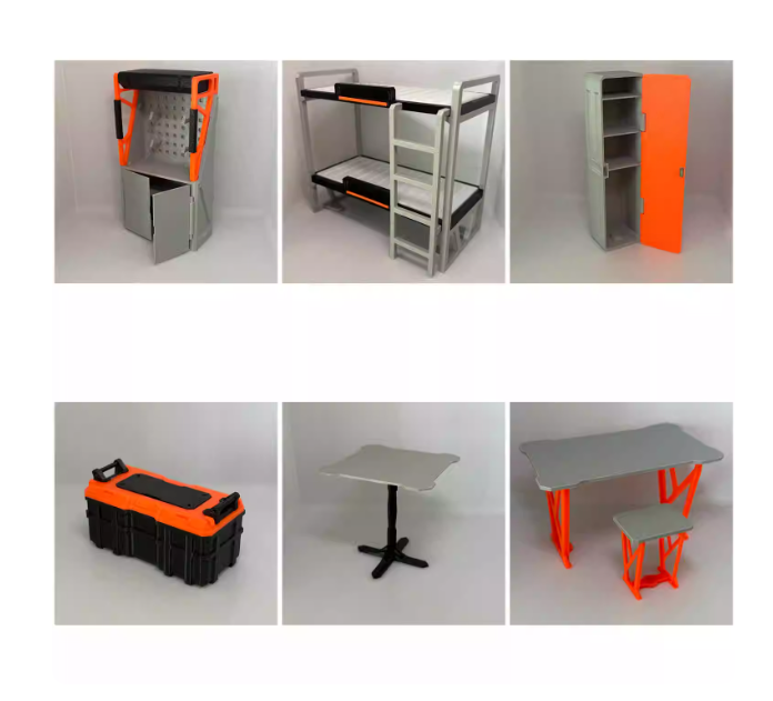 1/12 Science fiction house Model Model for 6 »Figure (NO FIGURE)