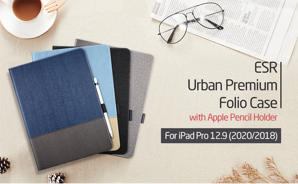 ESR Smart Case with Pencil Holder Folio Cover for iPad Pro ...