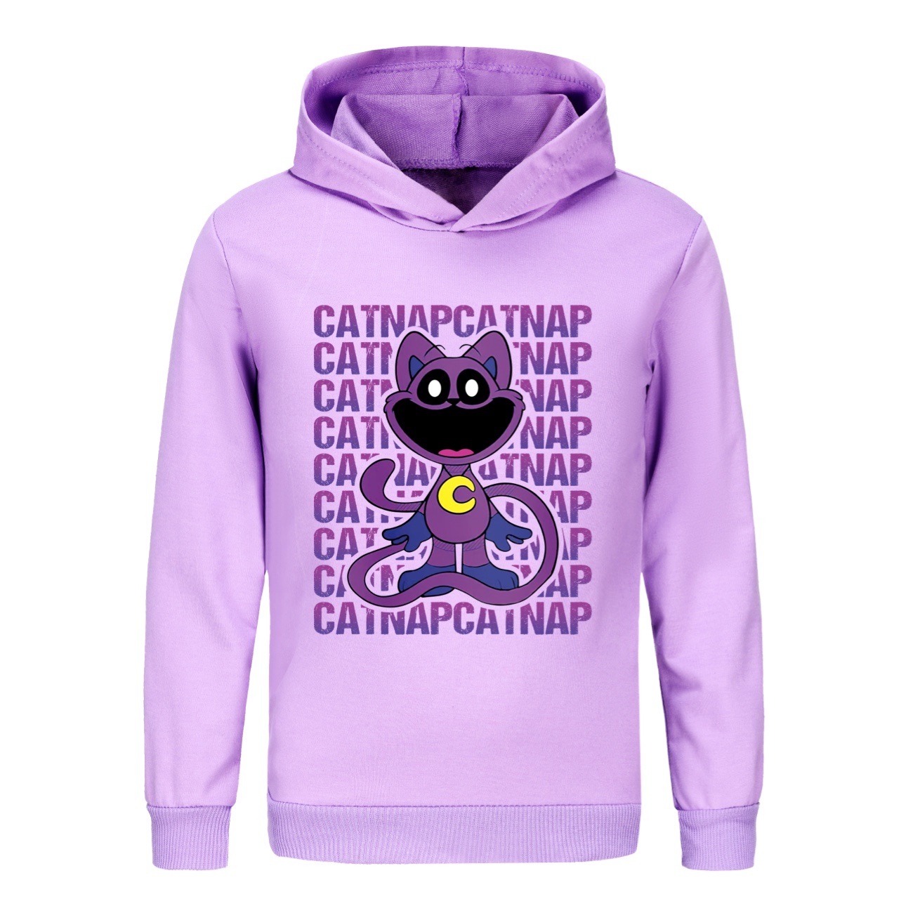 Kids Boys Girls Smiling Critters Hoodie Catnap Sweatshirt Casual Jumper Pullover - Picture 51 of 55