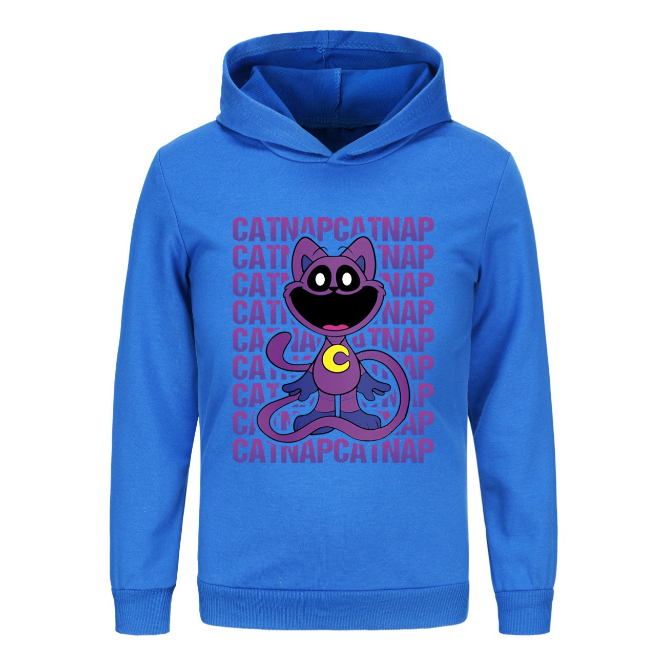 Kids Boys Girls Smiling Critters Hoodie Catnap Sweatshirt Casual Jumper Pullover - Picture 53 of 55