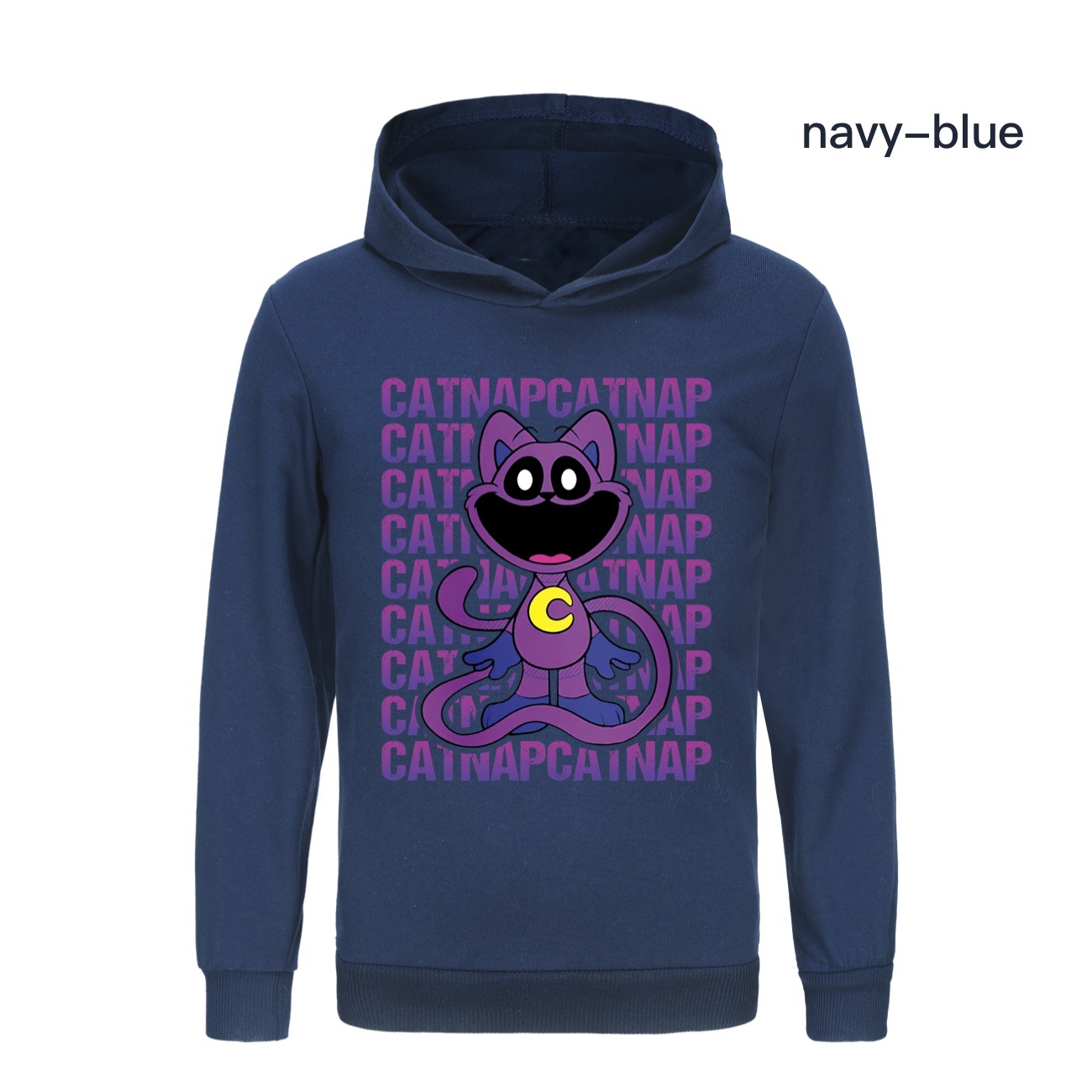 Kids Boys Girls Smiling Critters Hoodie Catnap Sweatshirt Casual Jumper Pullover - Picture 54 of 55