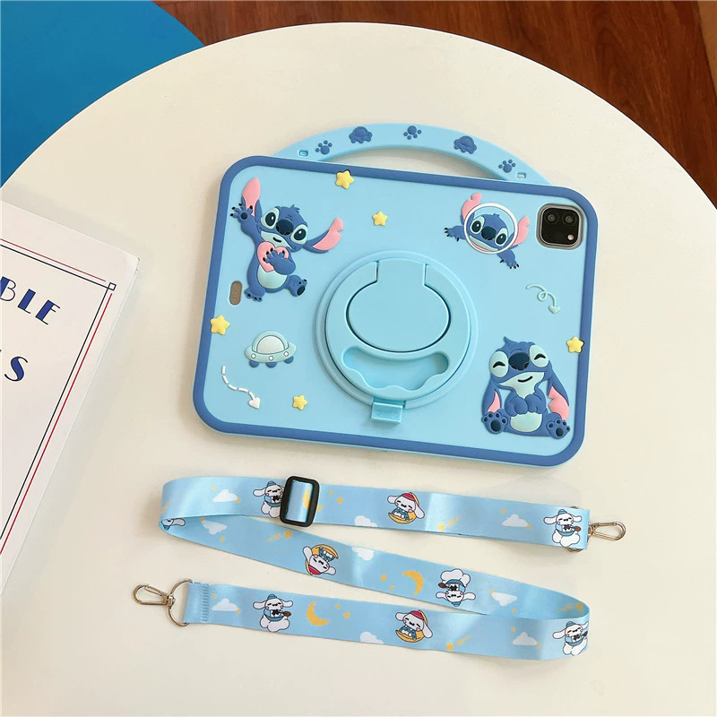 Stitch Angel Stand Case Shockproof Cover Strap For iPad 7/8/9/10th Air10.2'10.9' - Picture 24 of 25