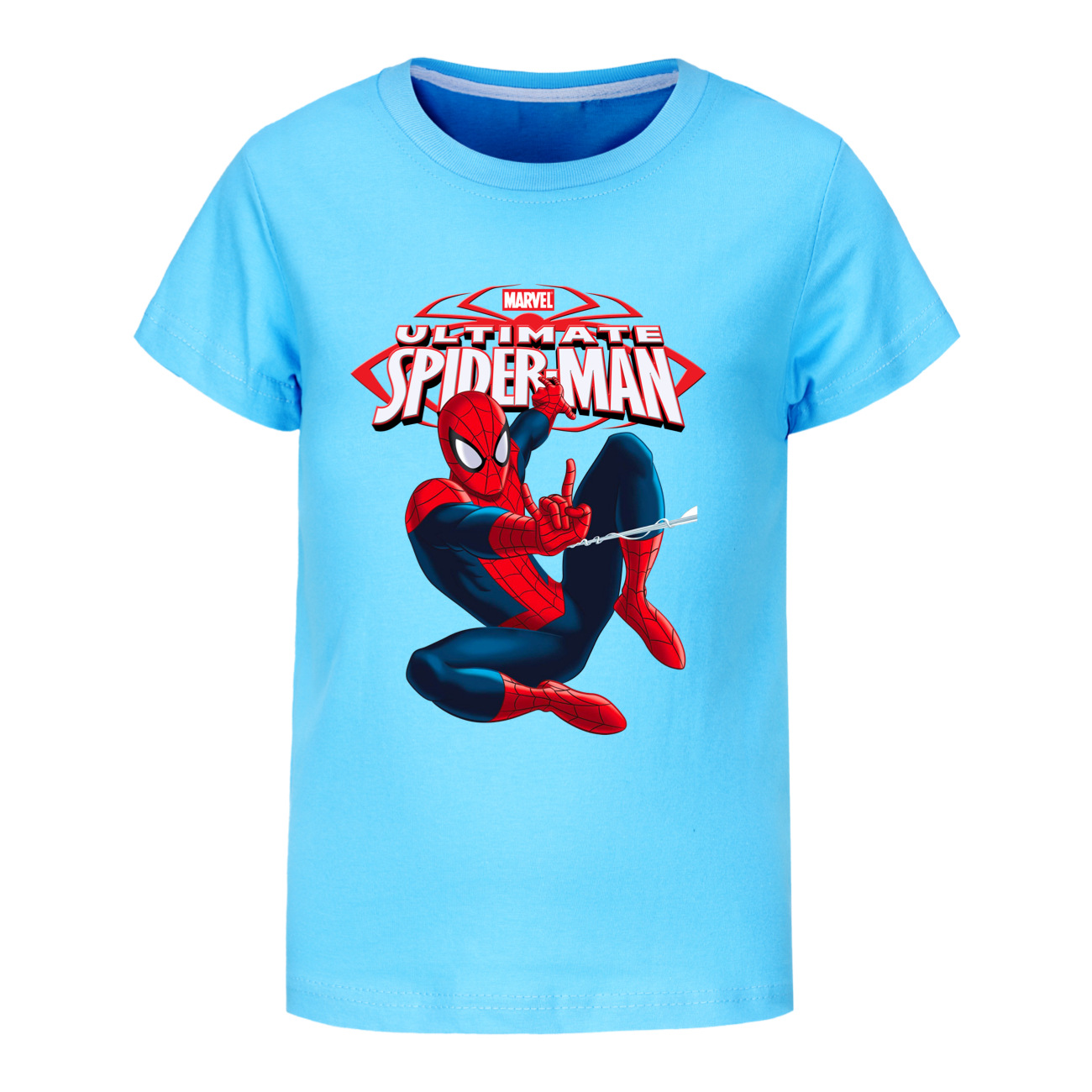 New Kids Boys Spiderman Summer Short Sleeve T-shirt Casual Tops Tee 2-13 Year UK - Picture 49 of 57