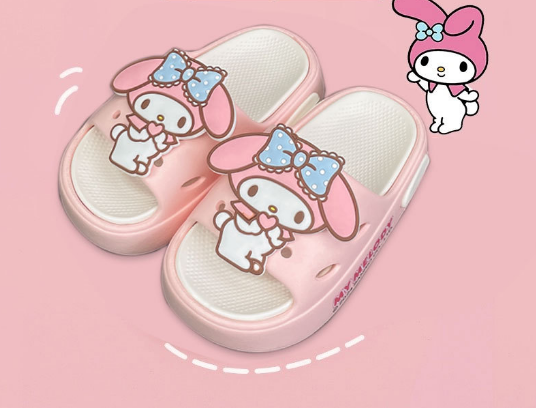 Cartoon Kuromi Kids Boys Girls Summer Slippers Beach Pool Sliders Shoes Sandal - Picture 18 of 19