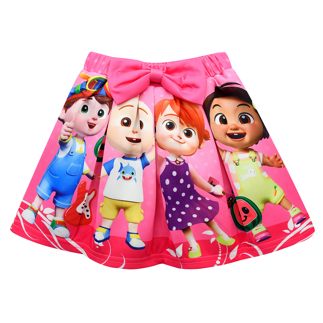 Girl Cocomelon Friend Costume T-Shirt Top Skirt Bag Hat Outfit Party Fancy Dress - Picture 34 of 52