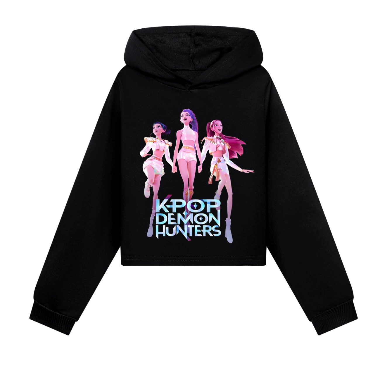 Kids Girls K-POP Demons Hunter Hoodies Long Sleeve Sweatshirt Jumper Pullover UK - Picture 41 of 46