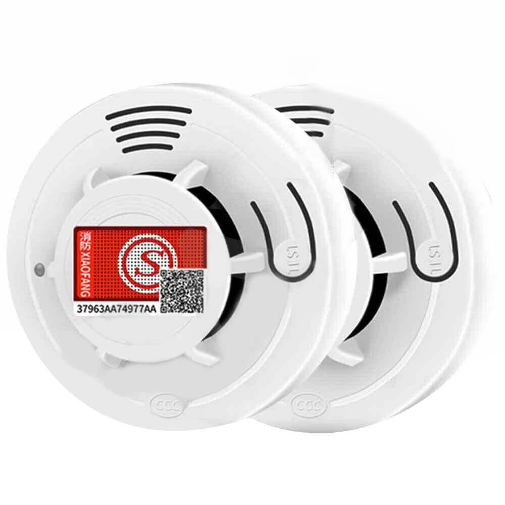 1/2 x Home Fire Alarm Smoke Detector Gas Sensor Fireangel Twin Pack with Battery