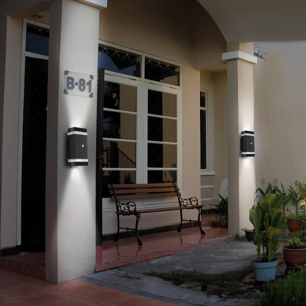 Up Down Outside Wall Light with Motion Sensor – PIR Mains Powered Outd