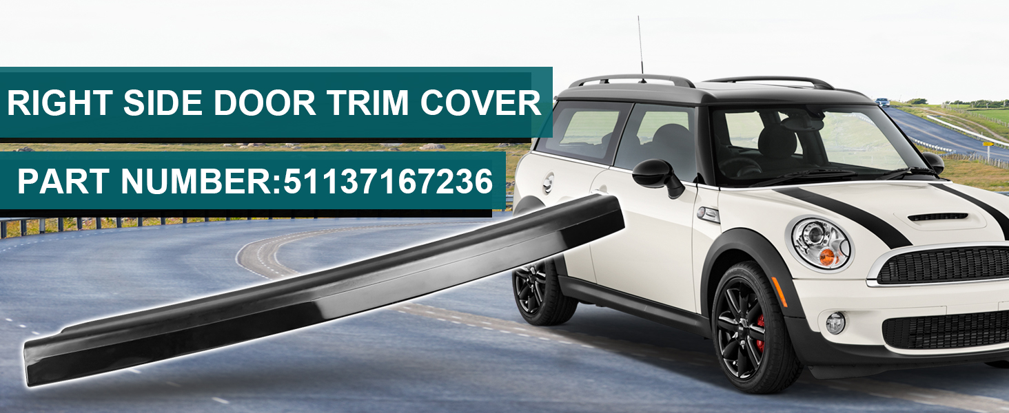 51137167236 Cover Panel Door B Pillar For Mini Clubman R55 2007-15