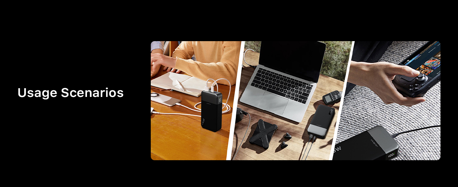 Power Bank 20000mAh 45W Charging Portable External Battery Backup