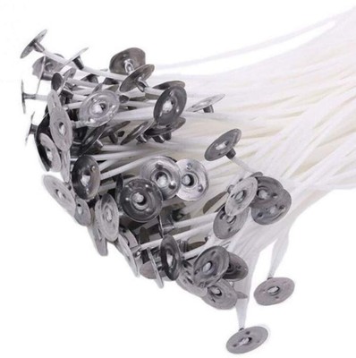 Chstarina Naturale Cotton Core Bianco Candele,Stoppini Candele Fai da Te Stoppini per Candele Corda Cotone Filo Cotone Stoppini Cerato di Naturali Candela Stoppini Candela per Candele Fai da Te