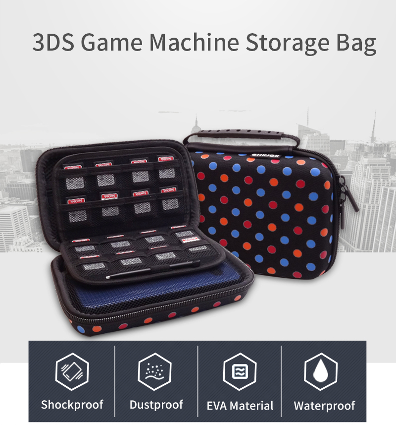 Nintend 3DS LL XL Storage Case Bag EVA Waterpoof Cover Shell Travel Bag