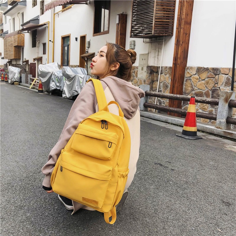 Kawaii Korea Style Solid Pastel Backpack