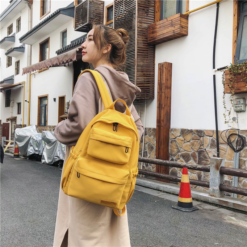 Kawaii Korea Style Solid Pastel Backpack