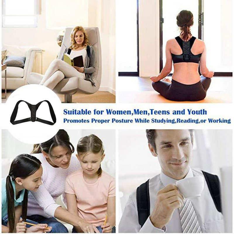 Brace Support Belt Adjustable Back Posture Corrector Clavicle Spine Back Shoulder Trainer Lumbar Posture Correction Body Shaping