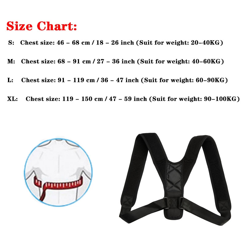 Brace Support Belt Adjustable Back Posture Corrector Clavicle Spine Back Shoulder Trainer Lumbar Posture Correction Body Shaping