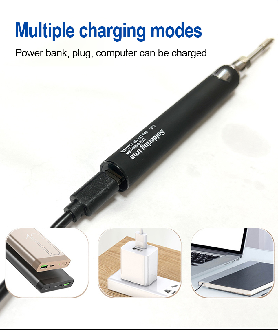 Title 4, USB Wireless Charging Electric Soldering Iron 5...