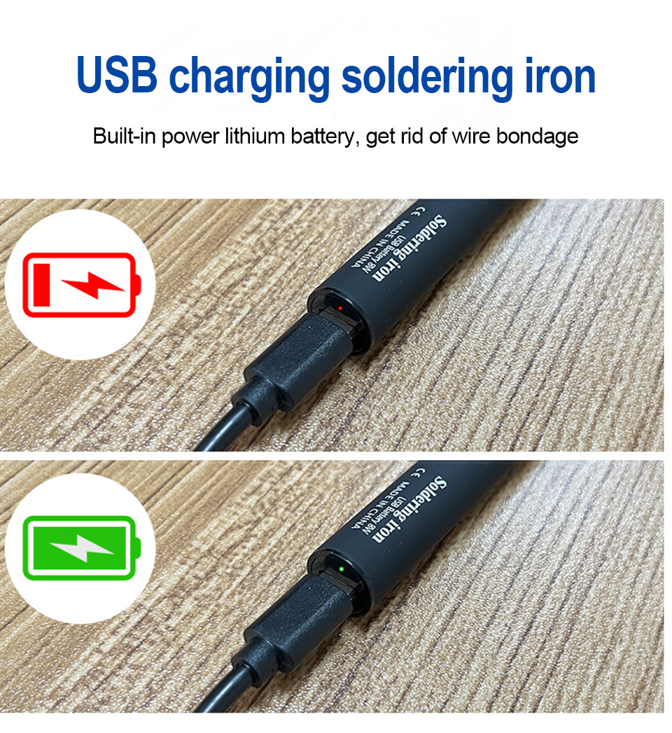 Title 7, USB Wireless Charging Electric Soldering Iron 5...