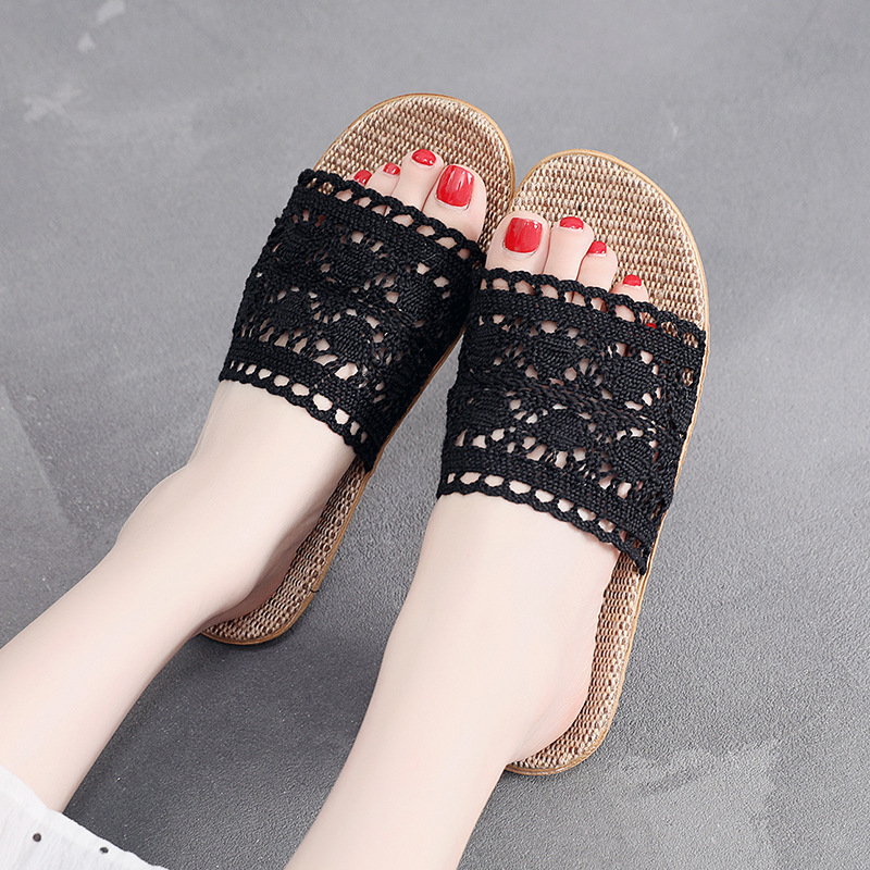 Women's Casual Lace Flat Shoes Elegant Indoor Summer Style_voghion.com