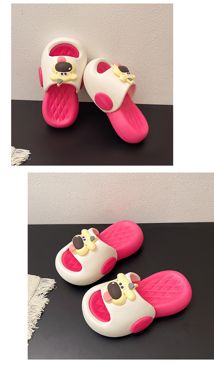 Women's Platform Slippers Dog Print Casual Luxury Summer Sandals_voghion.com