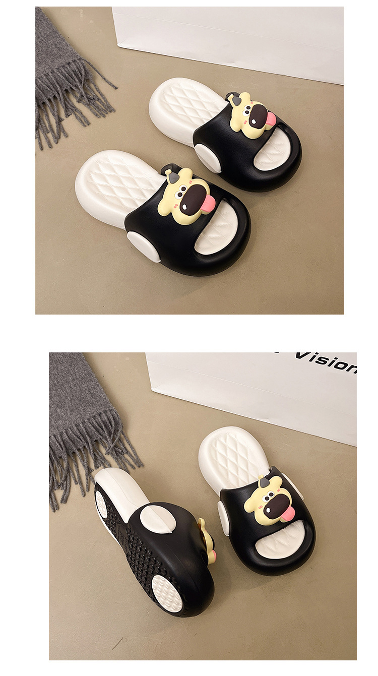 Women's Platform Slippers Dog Print Casual Luxury Summer Sandals_voghion.com
