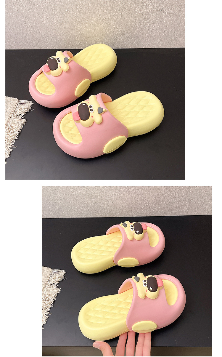 Women's Platform Slippers Dog Print Casual Luxury Summer Sandals_voghion.com