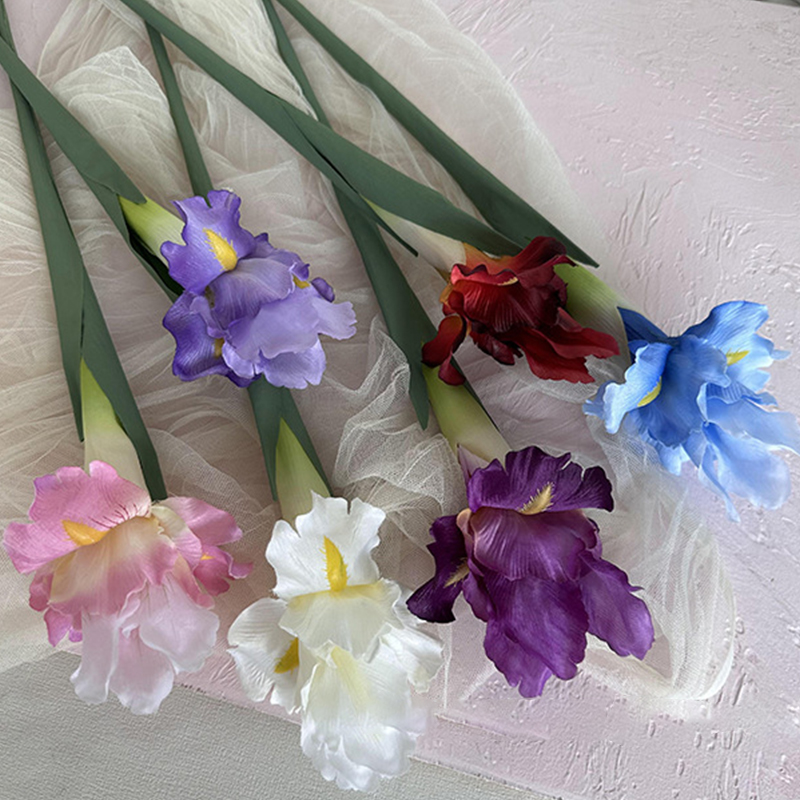 Wilitto Fiori artificiali realistici, ramo di fiori di giglio con stelo foglie verdi, casa, festa di nozze, composizione floreale finta per interni ed esterni, decorazione da giardino, rosa