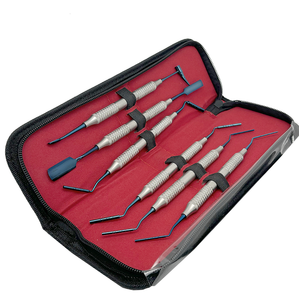 6 Uds/Kit Pátulas De Relleno De Rina Computa Dental Doble Cabezal Chapado En Titanio Juego De Rtauración De Relleno Herramienta De Accorios De Dentista - AliExprs