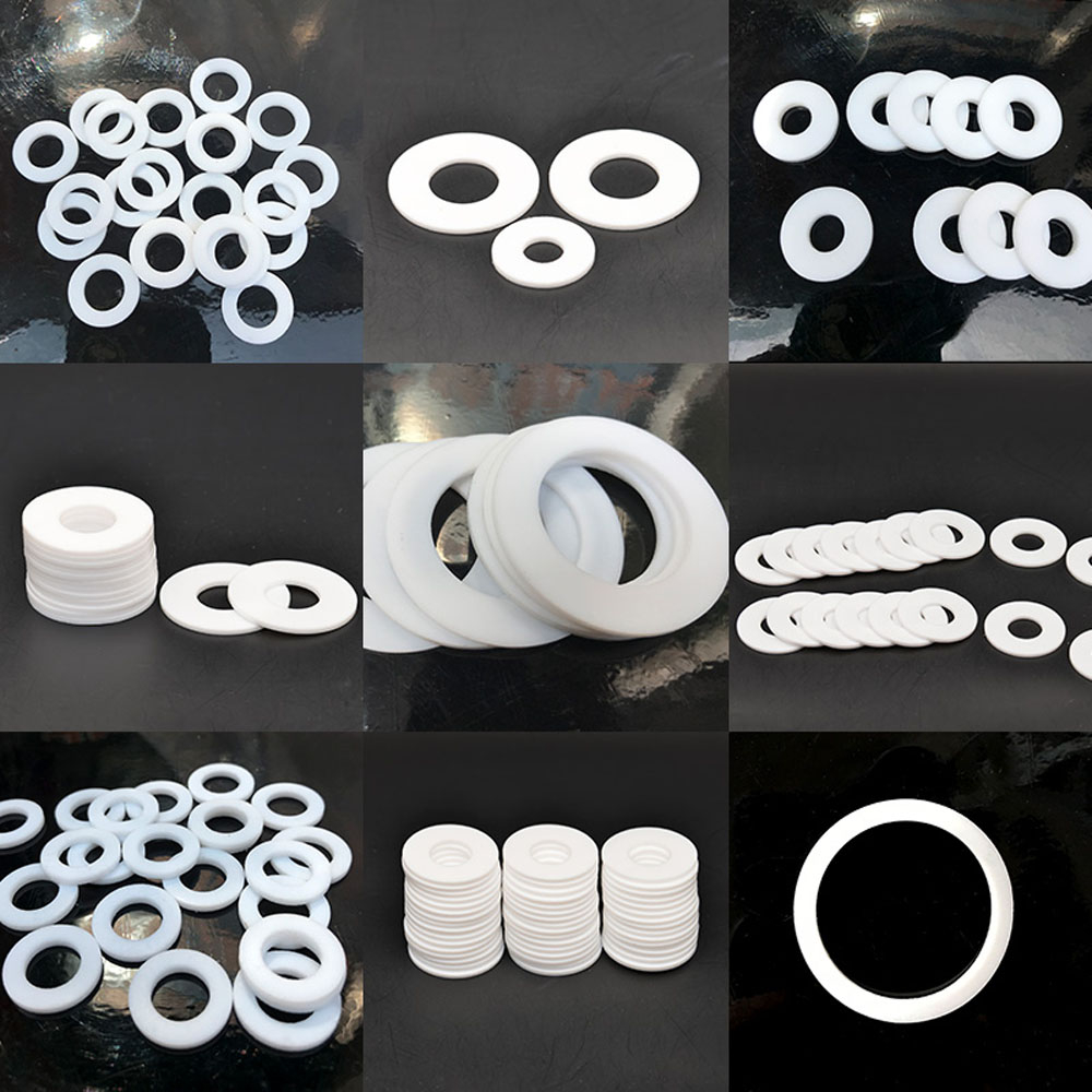Silicone Piatte Rondelle 19mm OD 10mm ID 3mm Spessore Bianco,Confezione Silicone Piatte Rondelle 19mm OD 10mm ID 3mm Spessore Bianco,Confezione