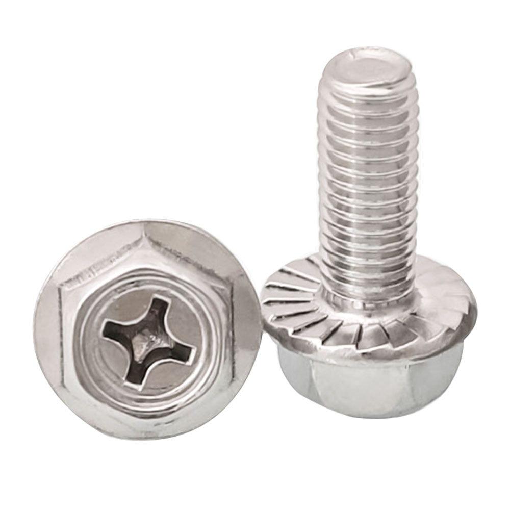 Bulloni Testa Esagonale Flangiata Bulloni Testa Esagonale Con Flangia In Acciaio Inox 304, Misure M5 M6 M8 M10 M12, Lunghezze Varie Bulloni Acciaio - Foto 3