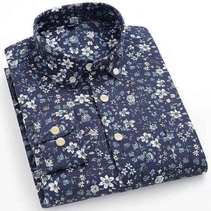 Mens Oxford Shirts Formal Business Long Sleeves Cotton Casual Dress Shirts Tops - Picture 48 of 48