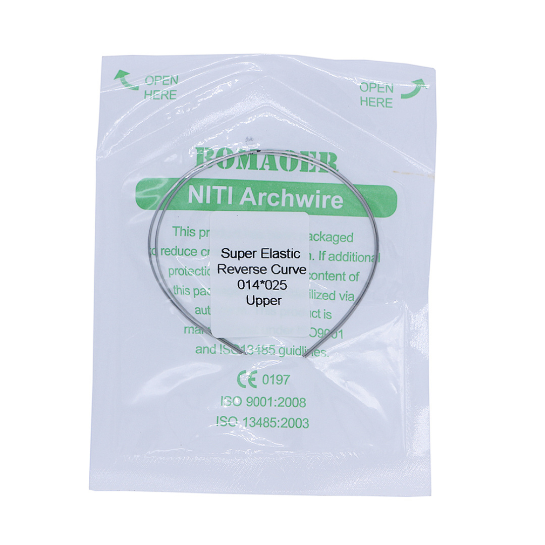20Packs Dental Orthodontic Niti Rectangular Arch Wires Reverse Curve All Sizes