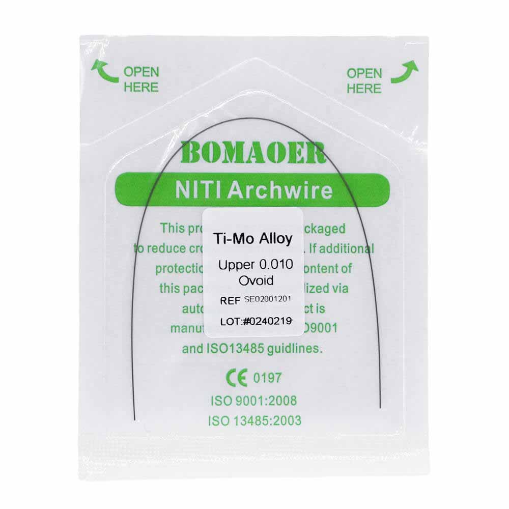Dental Orthodontic TI-MO Alloy Arch Wire Round 10 Sizes 1 Pack