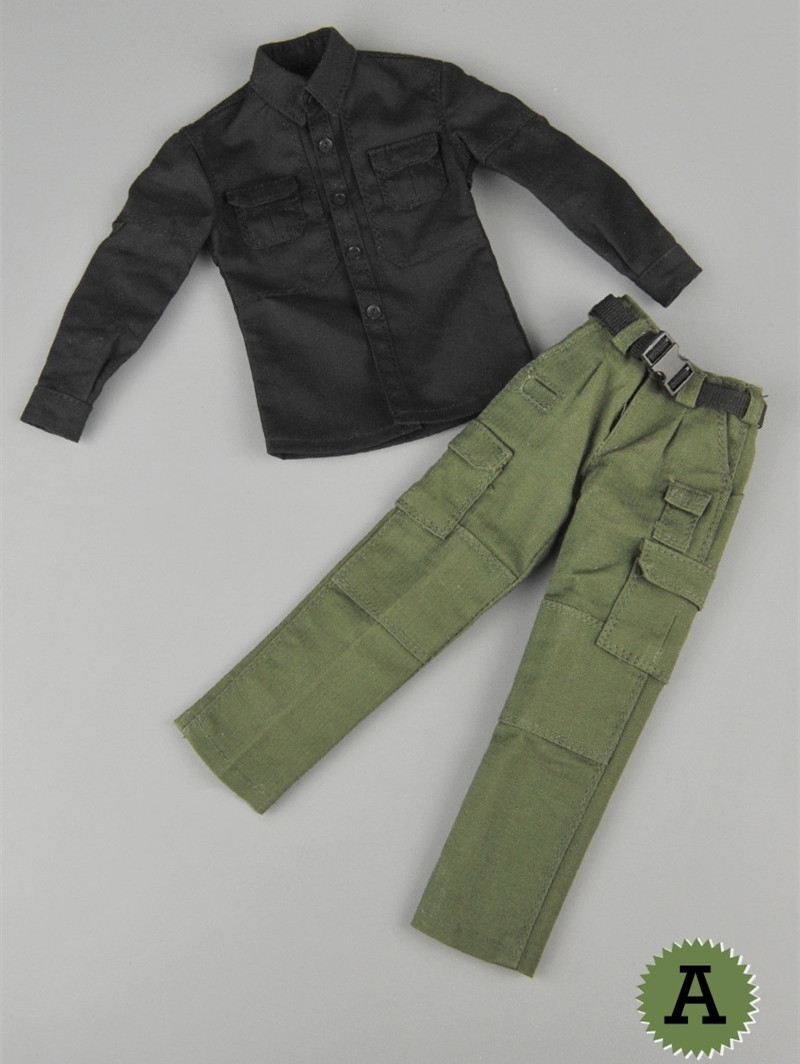 ZYTOYS ZY5040 1/6 PMC Shirt Combat Pants Clothes Set  Fit 12'' Figure Body Toy