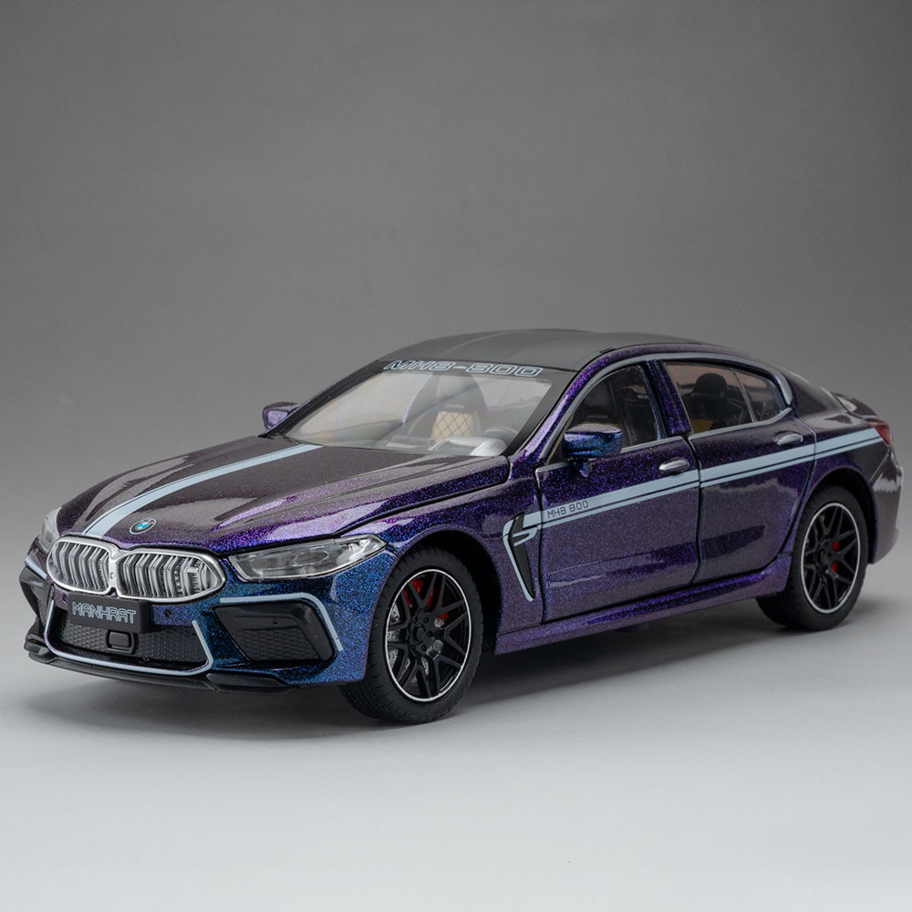Modellino auto sportiva BMW M8 1/24 pressofuso metallo giocattolo collezione regalo - Foto 17 di 18
