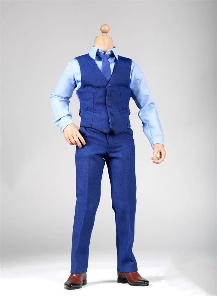 1/6 Men's Suit Shirt Pants Clothes Full Set for 12 inch Action Figure Body Toys